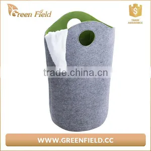 2017 Felt Fabric Storage Laundry Basket for Dirty Cloth Portable Laundry Basket thumbnail-1