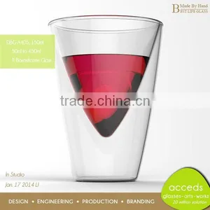 Reusable Clear Borosilicate Glass Cup Double Wall Cup thumbnail-1