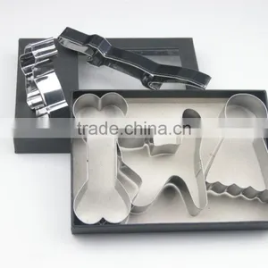 3pcs Set Stainless Steel Cookie Cutters by Animal Shape, Ketchenware in PVC thumbnail-1