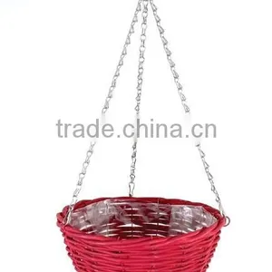 Natural Garden Wicker Hanging Flower Baskets thumbnail-4