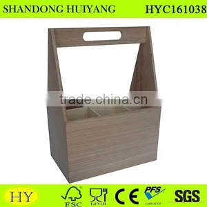 Wholesale 6 Bottle Unfinished Wine Box Beer Carrier thumbnail-2