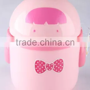 Household Garbage Can/Desktop Bin With Cartoon Patterns Plastic Trash Can thumbnail-4