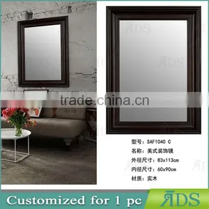 Hand Paint Finish Decorative Solid Wood Carving Mirror Frame thumbnail-1