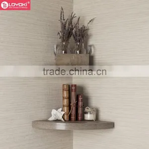 Hot Sale Large Radial Floating Shelf Set of 2 MDF Wood Home Wall Decoration Wall Mounted Corner Wall Shelf thumbnail-4