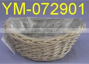 Boat Shaped Small Willow Garden Basket thumbnail-1