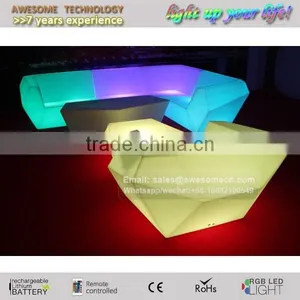 Outdoor Led Furniture Lighting 16 Colour Changing Led Light up Furniture Set Lighted Bar Furniture thumbnail-2