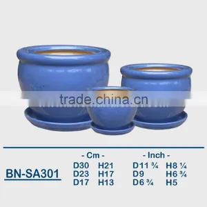 Vietnamese Ceramic Glazed Indoor Pot/ Indoor Planter BN-SA299 thumbnail-4