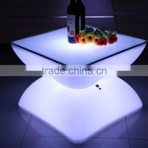 PE Material Illuminated Bar Interactive Led Table for Indoor or Outdoor Using thumbnail-1