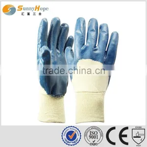 Sunnyhope 3/4 Coated Blue Jersey Lined Nitrile Gloves thumbnail-1