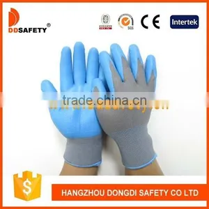 DDSAFETY 2017 Walmart Grey Nylon With Blue Nitrile Glove thumbnail-1