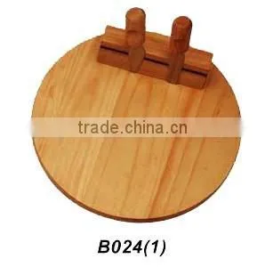 Rubber Wood Cheese Board With Cheese Knives thumbnail-6