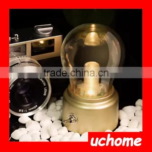 UCHOME British Retro LED Bulb Light Lamp Metallic + Glass Usb Lamp Atmosphere Rechargeable Energy Saving Night Lamp Indoor Light thumbnail-4