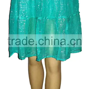 Ladies Georgette Lurex Skirts thumbnail-1