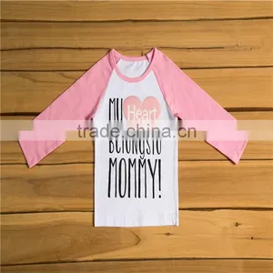 Wholesale Baby Girl Icing Comfort Colors Printing Designs Tops Boutique Kids Long Sleeve T-Shirt thumbnail-6
