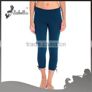 Wholesale Capri Pants,Womens Slim Promotional Ruffle Capri thumbnail-1