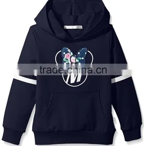 Knitting Printing Pattern Fleece Fabric Sweater for Young Girls thumbnail-2