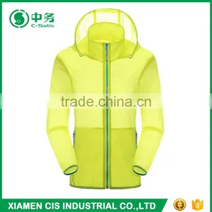 Custom Outdoor Ultrathin Sunscreen Ladies Blank Skin Jacket With Hood thumbnail-2