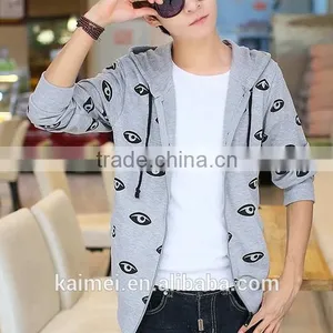 2017 New Design Popular Life Fleece Men's Spring Hoodie CVC (60/40) thumbnail-1