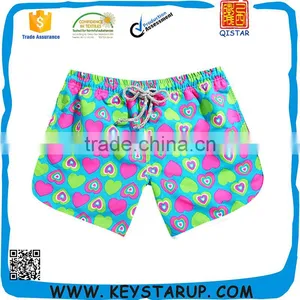 Polyester Peach Skin Custom Lady Beach Digital Printed Shorts thumbnail-1