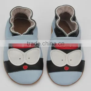 Fancy Handmade Skidproof Soft Sole Leather Baby Shoes thumbnail-1