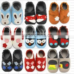 Soft Sole Baby Leather Shoes,Leopard Pattern Newborn Baby Shoes thumbnail-1