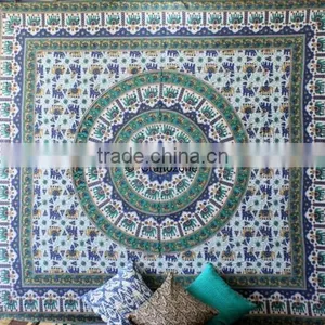 Hippie Tapestry Mandala Tapestry Color White thumbnail-4