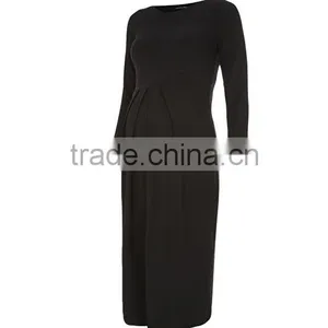 Latest Stretch Maternity Loose Designs Dress for Pregnant Women thumbnail-6
