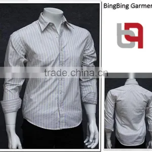 Slim Fit Man's Stripe Casual Shirt thumbnail-1