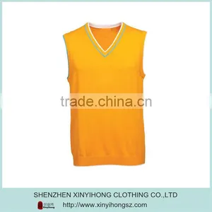 Yellow Color Organic Cotton Comfortable Sleevess Sportswear Knitwear thumbnail-1