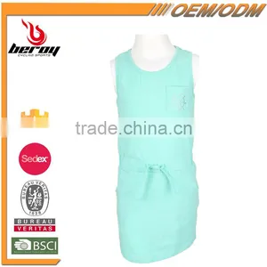 100% Cotton New Model Summer Sleeveless Flower Girls' Dress With Custom Available thumbnail-1