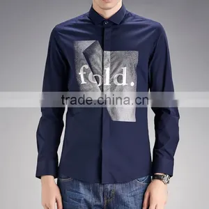 Pure Cotton Thin Section Summer Leisure Business Cultivate One's Morality Shirt thumbnail-1
