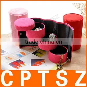 Wholesale Top Grade Three Layers Jewelry Boxes Jewellery Gift Box For Stud Earrings Rings Necklace Bracelets thumbnail-1