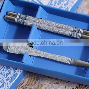 Tableware Blue White Porcelain Spoon Chopstick Sets Wedding Return Gifts for Guest thumbnail-3