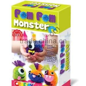 Make Your Pompom Monster Doll Pom Pom Craft Toys Diy Toy do it Yourself Pompom Doll thumbnail-1