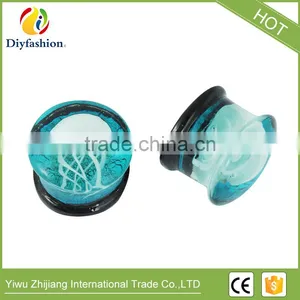 Hot Sell High Quality Comfortable Glass Marine Jellyfish Auricle Ear Plug thumbnail-4