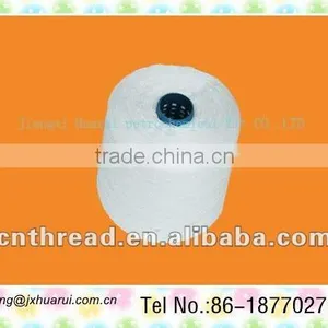 100pct Spun Polyester Yarn, 20/3 Raw White Sewing Thread Bag Closing Thread thumbnail-1