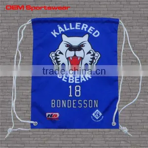 210D Polyester Sublimation Sports Drawstring Bag thumbnail-1