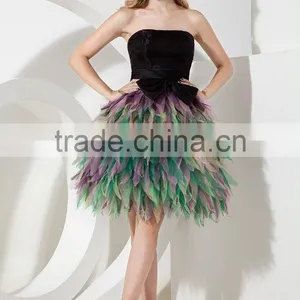 2017 Wholesale Simple Style Imitation Silk Mini-length Prom DressesED137 thumbnail-5