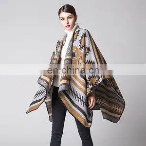 Puzzle Cloak Fashion Thickening Lengthened Warm Shawl thumbnail-1
