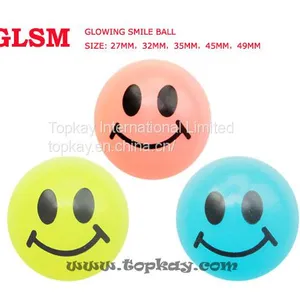 Printing Bouncy Ball, Smile Face Rubber Bounce Ball, hi Bouncing Ball thumbnail-1