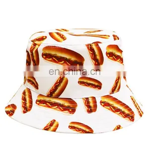 Plastic Fishing Bucket Hat Cap Beige Black Green Navy Whit thumbnail-5