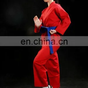 Colored Karate Uniform- Red/ Karate Gi thumbnail-1