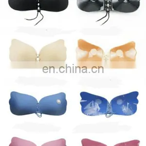 Women Bra Invisible Strapless Sticky Bra Push Up Silicone Women's Fly Bras thumbnail-1
