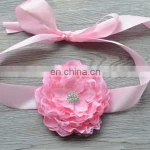 Laced Peony Flower Sash Belt For Kids thumbnail-6