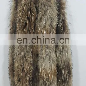 Natural Raccoon Fur Strips thumbnail-3