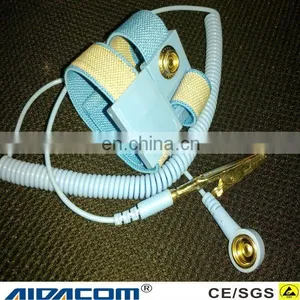 With Coiled Cord ,Blue Anti-allergic ESD Wrist Strap thumbnail-1