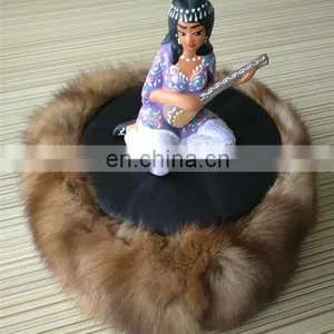 Musquash Round Fur Hat Flatcap With Russian Style thumbnail-4