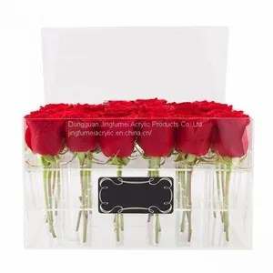 Hot Selling Japanese Customized Size Cake Box Gift Chocolate Box Clear Lucite Flower Box thumbnail-5