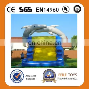 Outdoor Giant Inflatable Jaws Water Slide thumbnail-1