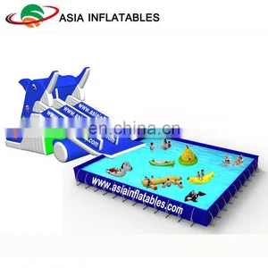Inflatable Dolphin Water Slide Park , Inflatable Sport Park thumbnail-1